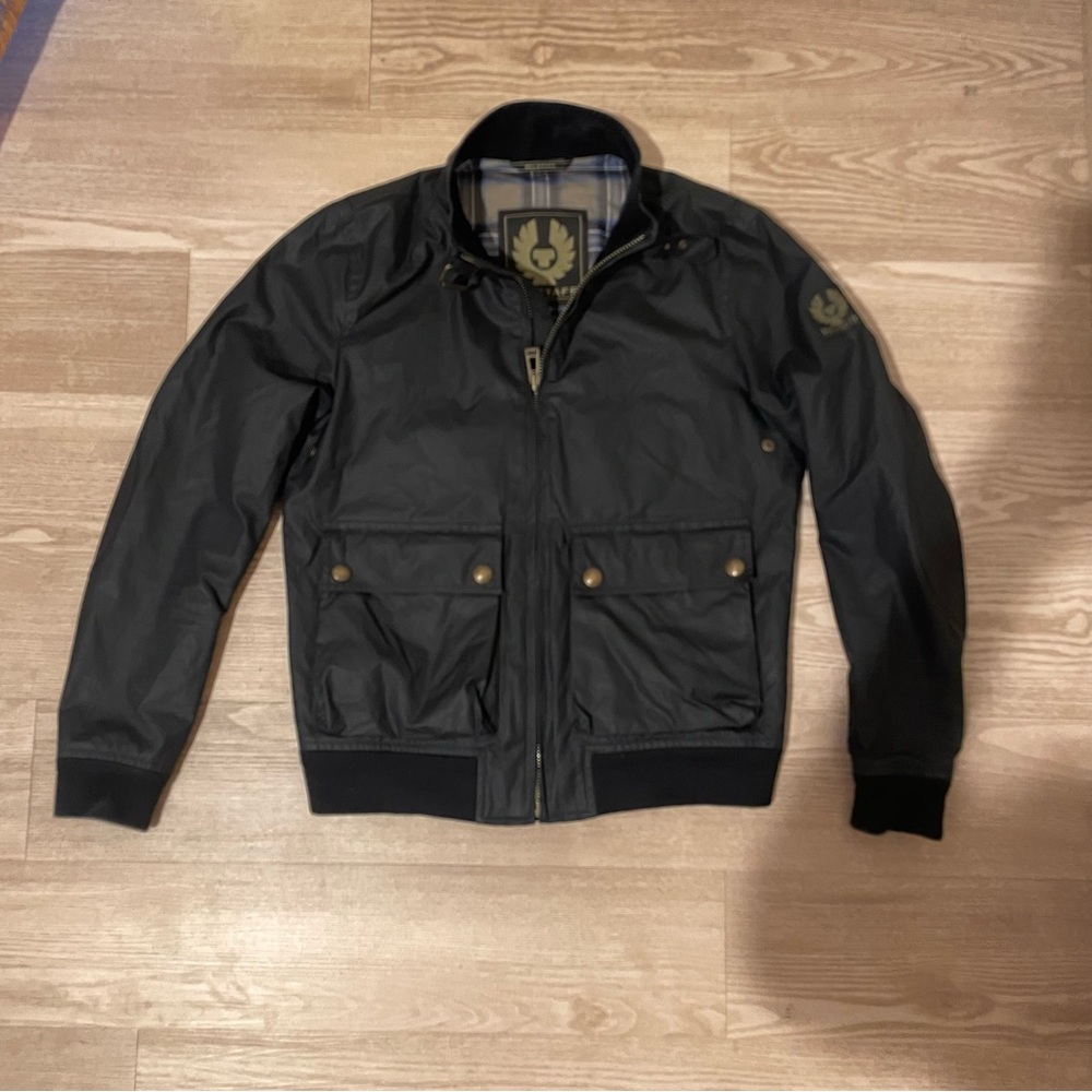 Belstaff Scouter Waxed Jacket Dark Navy